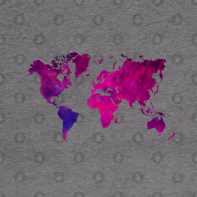 world map purple  #map #worldmap by JBJart